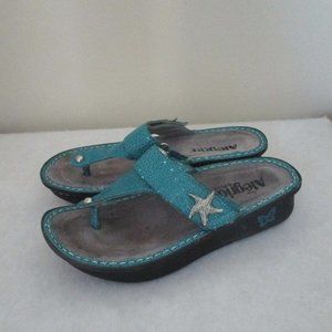Alegria CAR-721 Blue Sandals/Flip Flops Size 36